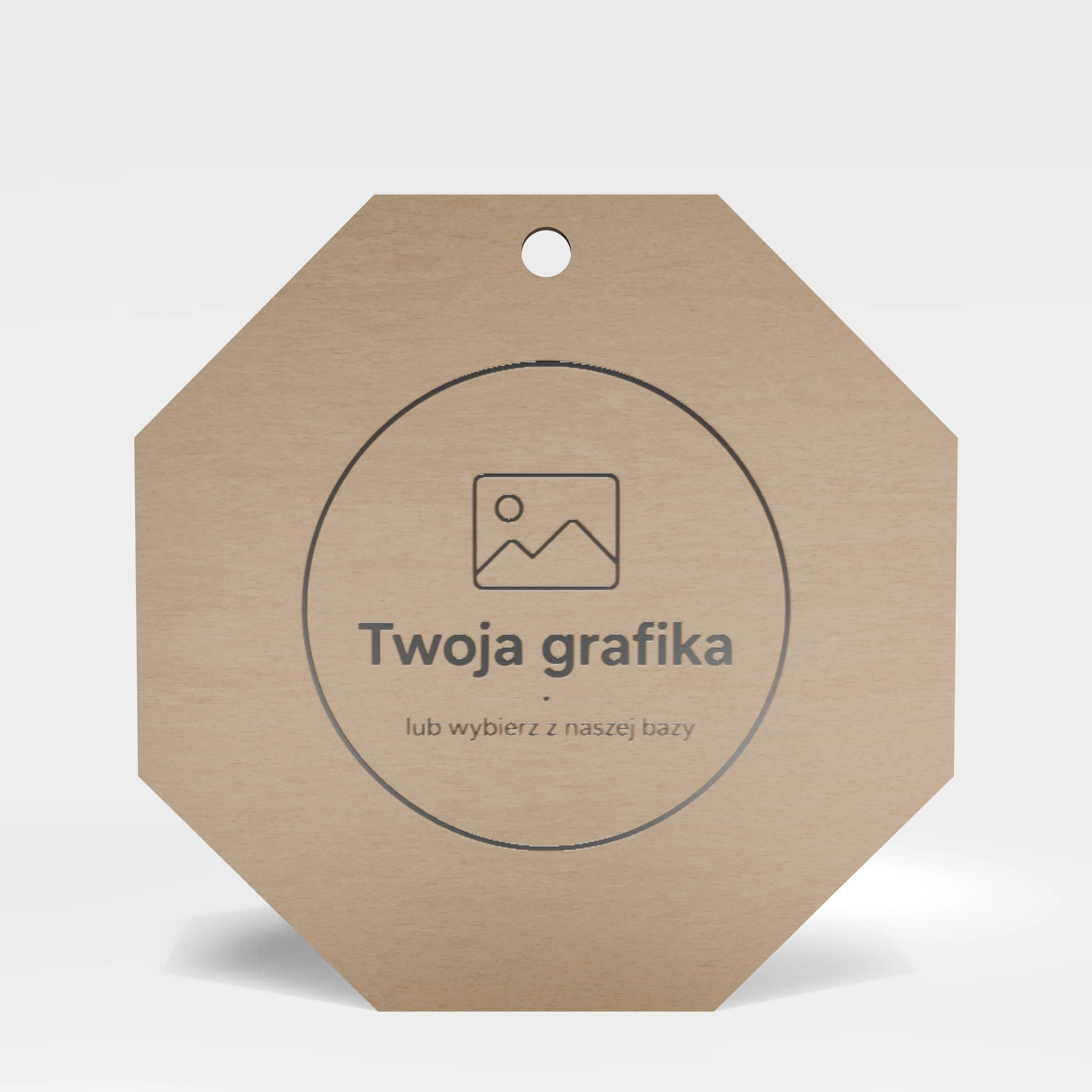 Medal ośmiotkąt – Ośmiokąt odwrócony · Sklejka – widok 4